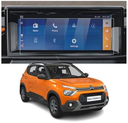 Citroen C3 10 Inch [2022-Running] Not a Tempered Glass [Transparent]