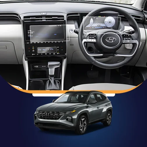Hyundai Tucson Cluster + AC Screen Guard Combo 10.1 Inch [2023-Running]