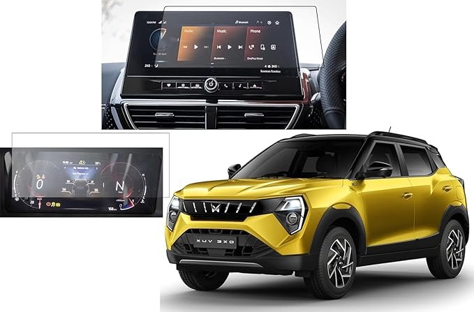Mahindra Xuv 3XO 2024 || 10.25 Inch Infotaiment & Instument Cluster Tempered Glass