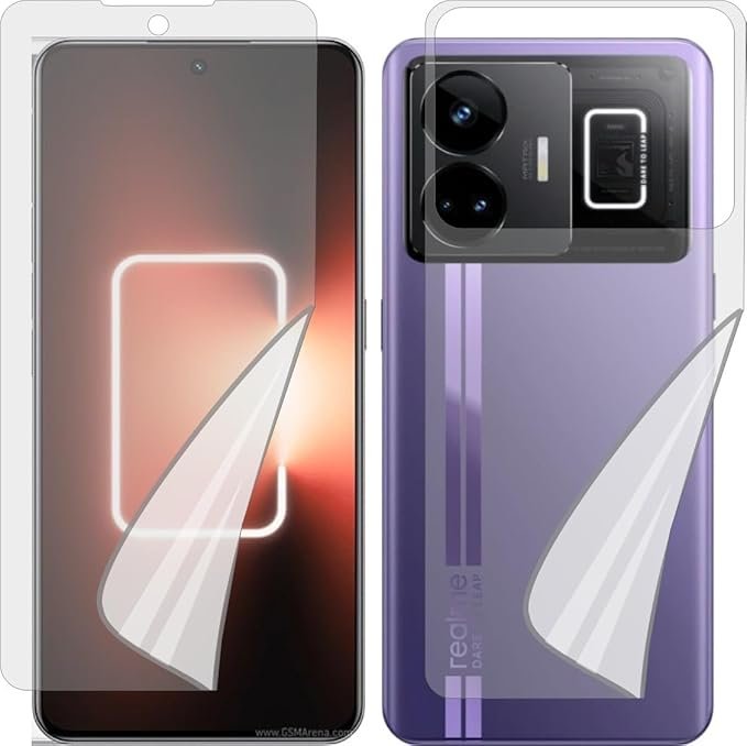 Screen Guard Compatible With REALME GT3 Front & Back Edge to Edge Screen guard ,Full Coverage Screen Protector