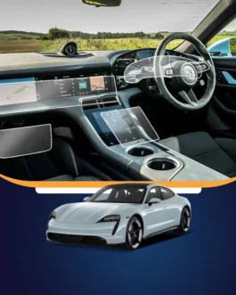 PORCHE TAYCAN 2023 (DASHBOARD,SPEEDOMETER ,INFOTAINMENT,AC CONTROL PANEL ) SCREEN PROTECTOR PRISM GUARD
