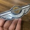HARLEY DAVIDSON MOTORCYCLE ALUMINUM WING PRISM GUARD (SILVER)( 12X4.5 CM ) - Image 5