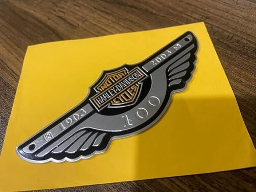 HARLEY DAVIDSON MOTORCYCLE ALUMINUM WING PRISM GUARD (SILVER)( 12X4.5 CM ) - Image 3