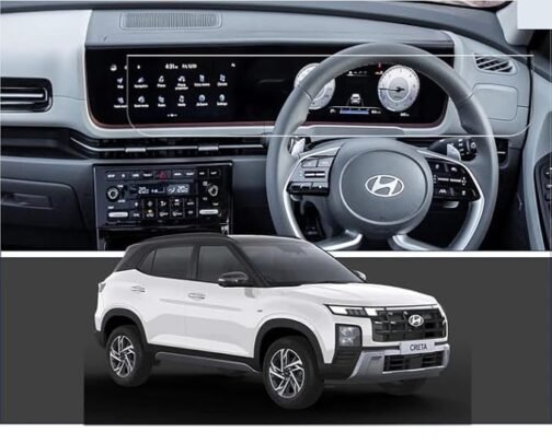 HYUNDAI CRETA 2024 FACELIFT10.25 INCH INFOTAINMENT AND CLUSTER (SX TECH) WITH AC PANEL SCREEN PROTECTOR PRISM GUARD