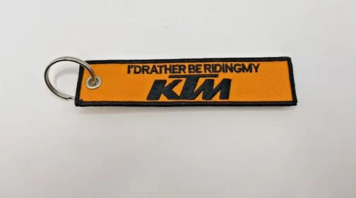 KTM FABRIC EMBROIDERY KEYRING MOTORBIKE KEY CHAIN BY PRISM GUARD - Image 3