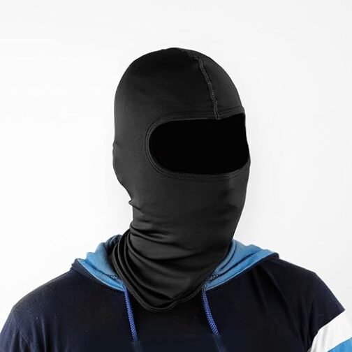SOFT LYCRA BALACLAVA SPORTS HEAD AND FACE COVER PRISM GUARD (BLACK) - Image 2