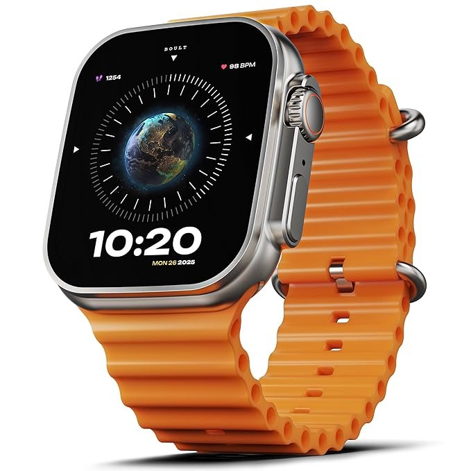 BOULT NEWLY LAUNCHED CROWN SMARTWATCH (1.95 INCH) WATCH SCREEN PROTECTOR PRISM GUARD (PACK OF 2)