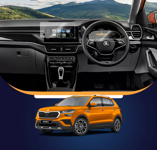 SKODA KUSHAQ (8INCH INFOTAINTMENT+CLUSTER) SCREEN PROTECTOR PRISM GUARD