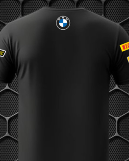 BMW ROUND NECK SKIN FRIENDLY COMFORT FOR RIDING & CASUAL T-SHIRT PRISM GUARD (BLACK)( SIZE IN L , XL ,)