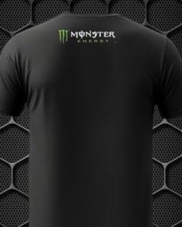 MONSTER ENERGY ROUND NECK SKIN FRIENDLY COMFORT FOR RIDING & CASUAL T-SHIRT PRISM GUARD (BLACK)( SIZE IN L , XL ,)