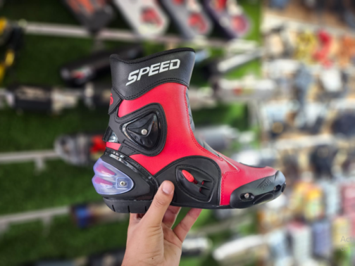 SPEED MOTORCYCLE LEATHER SPORTS RACING SHOES PRISM GUARD - Image 3