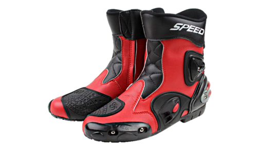 SPEED MOTORCYCLE LEATHER SPORTS RACING SHOES PRISM GUARD