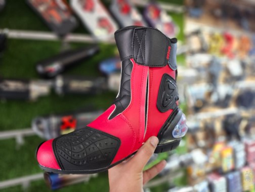 SPEED MOTORCYCLE LEATHER SPORTS RACING SHOES PRISM GUARD - Image 2