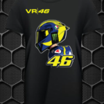 VR 46 ROUND NECK SKIN FRIENDLY COMFORT FOR RIDING & CASUAL T-SHIRT PRISM GUARD (BLACK)( SIZE IN L , XL ,)