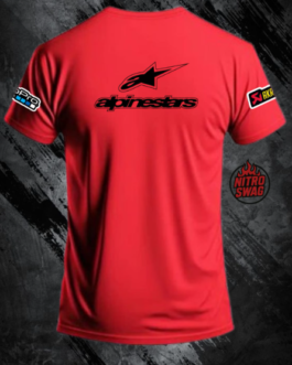 ALPINESTAR ROUND NECK SKIN FRIENDLY COMFORT FOR RIDING & CASUAL T-SHIRT PRISM GUARD (RED) SIZE IN L , XL ,