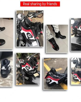 MOTORBIKE MEN RIDING BREATHABLE BOOTS PRISM GUARD (RED ,WHITE,BLACK)