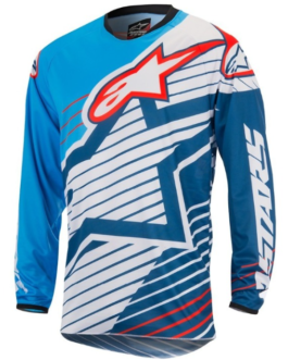 ALIPINESTAR RACER BRAAP JERSEY PRISM GUARD (BLUE) (L,XL)