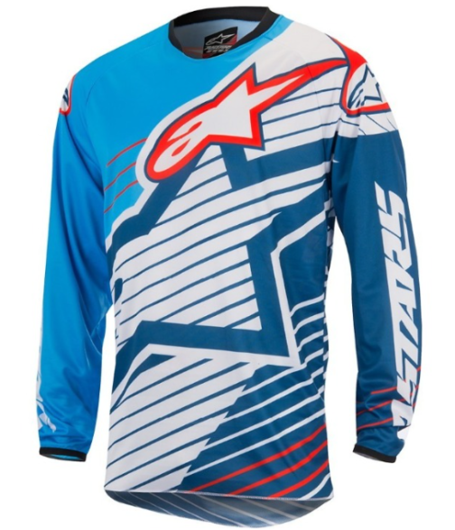 ALIPINESTAR RACER BRAAP JERSEY PRISM GUARD (BLUE) (L,XL)