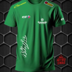 KAWASAKI NINJA ZX10 R LOGO SHORT SLEEVE MEN’S T-SHIRT PRISM GUARD(L,XL)