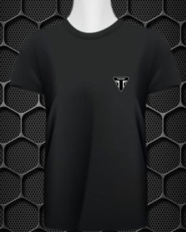 TRIUMPH MEN’S SHORT SLEEVE BLACK RIDING T-SHIRT PRISM GUARD(L,XL)