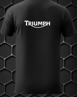 TRIUMPH MEN’S SHORT SLEEVE BLACK RIDING T-SHIRT PRISM GUARD(L,XL)