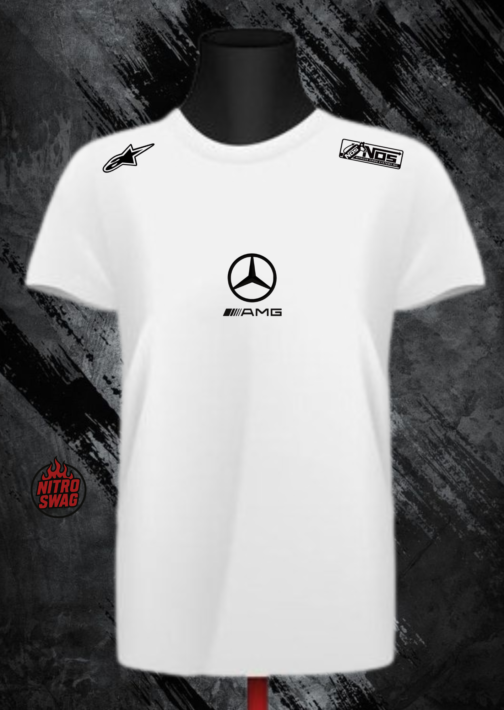 MERCEDES-AMG LOGO MOTORSPORT  MEN T-SHIRT PRISM GUARD SHORT SLEEVE (L,XL)
