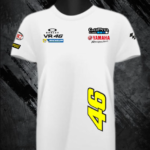 YAMAHA COTTEN BLEND SHORT SLEEVE ROUND NECK WHITE T- SHIRT PRISM GUARD