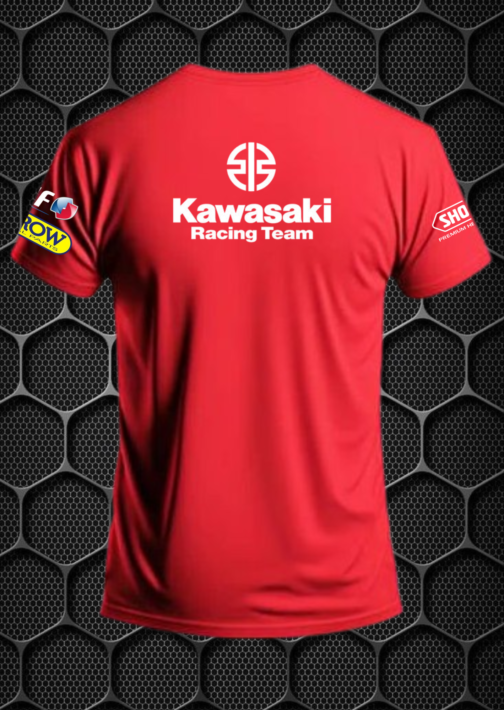 NINJA RED RIDING T-SHIRT L,XL PRISM GUARD - Image 2