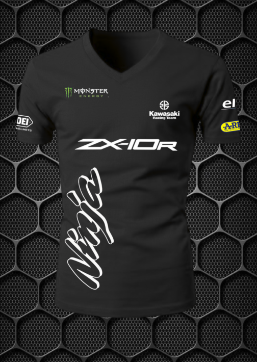 NINJA RIDING T-SHIRT L,XL PRISM GUARD (BLACK)
