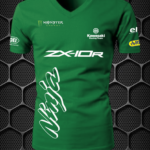 NINJA RIDING T-SHIRT (GREEN) L,XL PRISM GUARD