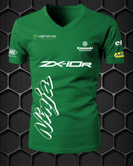 NINJA RIDING T-SHIRT (GREEN) L,XL PRISM GUARD