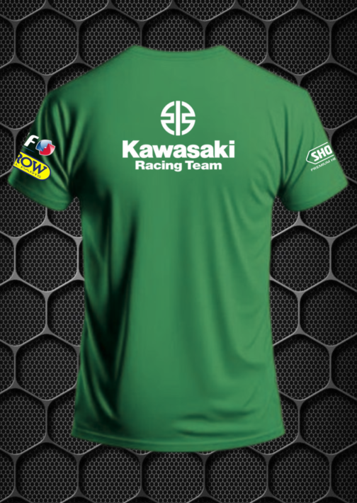 NINJA RIDING T-SHIRT (GREEN) L,XL PRISM GUARD