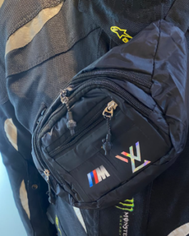 BMW MOTORSPORT LOGO WAIST BAG PRISM GUARD (BLACK)