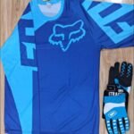 FOX (MEN’S RIDING FULL SLEEVE JERSEY + 100% GLOVES SET CAMBO) PRISM GUARD(SIZE-XL)