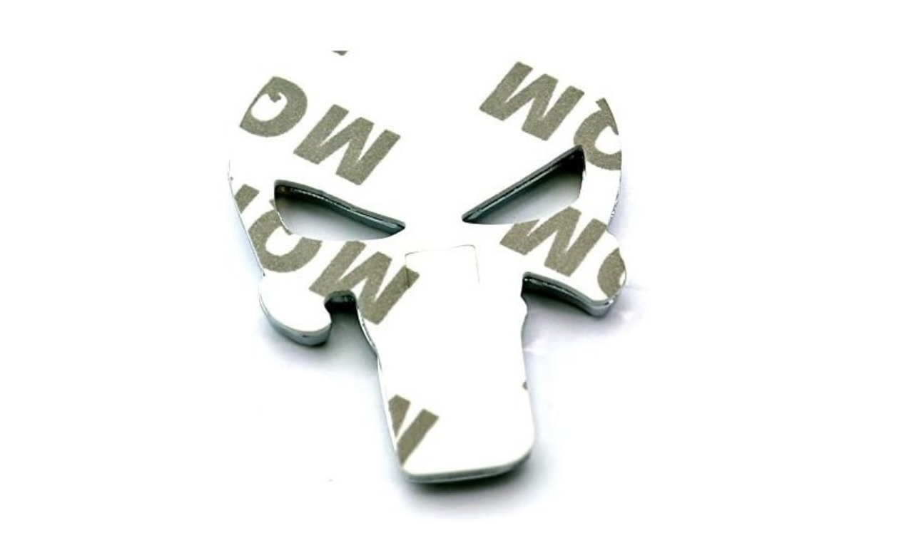 3D SKULL EMBLEM METAL CAR BADGE DECORATION STICKER - Image 2