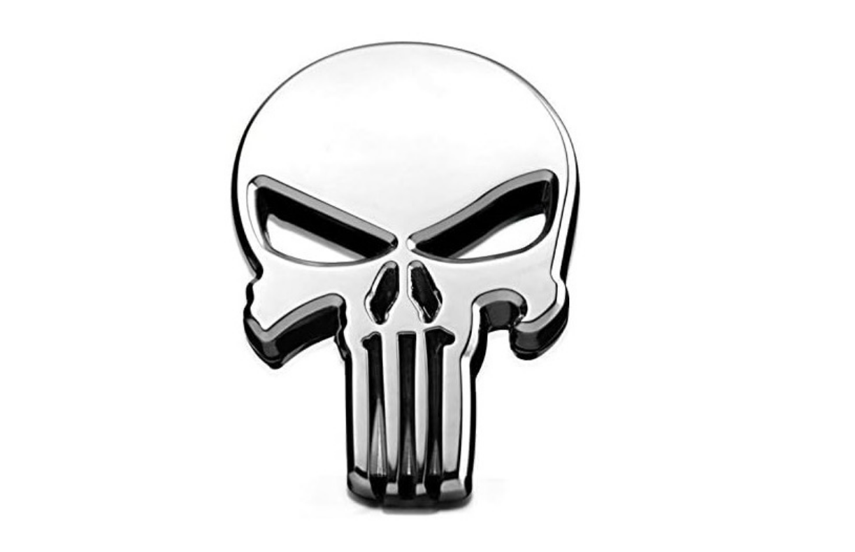 3D SKULL EMBLEM METAL CAR BADGE DECORATION STICKER - Image 4