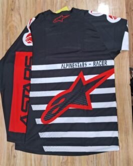 ALPINESTAR RIDING T-SHIRT PRISM GUARD (SIZE-XL)(RED&BLACK)