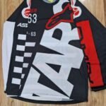 ALPINESTAR RIDING T-SHIRT PRISM GUARD (SIZE-XL)(RED&BLACK)